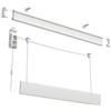 TENDEEVOLUTION Binario Tenda a Pacchetto a Vetro 3 Calate in Alluminio con Sgancio Rapido, a Soffitto Parete o su Infisso, Bastone Binario per Tende a Pacchetto Moderne (140 CM COMANDO DESTRO)