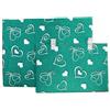 Russo Tessuti Copriforno + Coprifornello Piano Cottura Cucina Parigi Love Shabby Cuori Strass-Tiffany