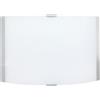 e-energy Applique 1xE27 Montatura Argento Vetro Lastra Bianco-Trasparente Venere