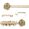 AT17 Bastone per Tende Estensibile Shabby Chic Gold Bouquet Collection 120-210 cm