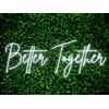 Ulalaza Insegna al Neon a LED Better Together Luce Notturna per la casa, Camera da Letto, Soggiorno, Decorazione Artistica, Festa, Anniversario di Matrimonio, Compleanno con USB 5v