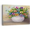 ARTTOR Quadro su Tela 100x70cm Stampe da Parete Fiori Bouquet Vaso colorato Grandi Decorazione Murale Camera da Letto Cucina 1 pezzo Quadri Moderni Soggiorno Grafica Immagini Wall Art Canvas AA100x70-2915