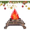 Generico Lampada Fuoco,Finto Falò Elettrico USB | Candele Senza Fiamma Decorazione per Tavolo Interno Esterno Camera Bambini Atmosfera Festa Giardino Centro Tavola Natale