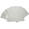 casaesport 100 Buste portaposate bianche cm 25x10 con tovagliolo bianco 38x38 cm piega 1/8 - Bustine sacchetti porta posate in Carta riciclabili al 100%