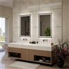 Alasta Atlanta Specchio Bagno LED 80x120cm Antiappannamento, Retroilluminato, Personalizzabile, Rettangolare, Selezione Colore Luce