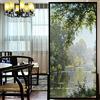 LXDWEI Decortive Pellicola per Finestra Privacy Forest Creek Paesaggio Pittura ad Olio Statica Adesiva per finestre Senza Colla Glassata Finestra Finestra Finestra Tinta 60 x 150 cm