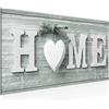 Runa Art Quadri Moderni Home Cuore 1 Pezzo Tela Non Tessuta Soggiorno Corridoio Vintage Bianco e Nero 504412c