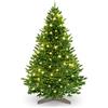 ArtiTree Albero di Natale artificiale [100% stampato a iniezione] - Nordman realistico con cima robusta | christmas tree di prima qualità con supporto in legno certificato FSC (270 cm, con illuminazione)