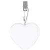 PUNELE Borsa leggera, luce d'atmosfera a forma di cuore LED, portachiavi Smart Touch, decorazione per borsa, bianco