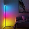 QJUZO Lampada da Terra LED, RGB Piantana da Terra Dimmerabile, Design Moderno Lampada da Letto, 20W Color Ambiance per Soggiorno Ufficio Camera da letto