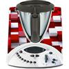 Finest Folia Adesivo protettivo decorativo per robot da cucina Bimby TM31, accessorio da cucina, impermeabile, autoadesivo R182, 12 cubi rossi