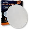 GASIASHOP SRL UNIVERSO ES-PN380-3C PLAFONIERA LED CIRCOLARE 32W SMD COLORE LUCE SELEZIONABILE 3IN1 DA ESTERNO IP44