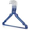 Hangerworld 20 Grucce Appendiabiti 40cm in Metallo Colorato Blu Salvaspazio per Casa e Lavanderia