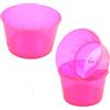 POLOPLAST PZ 100 COPPETTE DI PLASTICA MEDIO GRANDI CC 300 PER MACEDONIE YOGURT E GELATI TRASPARENTI COLORATE PLASTIC CUP FOR ICE CREAM