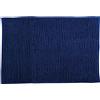 MSV - Tappetino da bagno in microfibra di ciniglia - Pelo lungo, antiscivolo - Comodo anello per appenderlo - Comfort e igiene ottimizzati - Blu scuro - Singolo - 60x90 cm