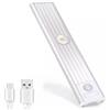 VR VETRINEINRETE Vetrineinrete® Sottopensile ultra slim a led cob 20 30 40 60 cm plafoniera ricaricabile usb magneica con sensore di movimento (20 cm)
