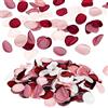 Emivery 500 pezzi petali di rosa artificiali, petali di fiori borgogna in seta, petali di rosa polverosi, petali artificiali per spargere lungo il corridoio nuziale, ideali per la ragazza delle