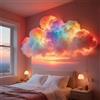 Generico DIY Cloud LED Light with Music Rhythm,3D Thundercloud Atmosphere Multicolour Night Lights,USB Powered Wall Hanging Cotton Clouds Lamp for Ceiling Bedroom Gaming Room Decor