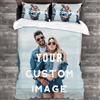 Bbflyper Copripiumino personalizzato,set di biancheria da letto personalizzato con foto/testo/logo,design fai da te,speciale per amici,coppie,compleanno,anniversario,220 x 240cm
