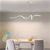 Lanekd Sospensione Sala da pranzo LED Dimmerabile 120 CM Apparecchi Moderno Spirale Design Lineare Sala da pranzo Lampada Altezza Regolabile Lampadario per Cucina Ufficio Soggiorno Sospensione Lampadario