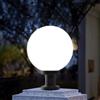 Mengjay Lampada da esterno,plastica nera, dischi acrilici, lampada da sentiero in stile rustico retrò, impermeabile IP65, per giardino esterno, balcone, terrazza, decorazione di vialetti (25cm)