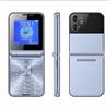 Jectse Telefono Cellulare a Conchiglia 2G, Telefono Cellulare a Conchiglia da 2,6 Pollici per Anziani, Tasti Grandi, Cifre Grandi, Suono Forte, Telefono per Anziani con Torcia a LED,