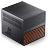 Jonsbo N5 NAS Case - Case a cubo E-ATX con spazio per 16 unità, 8 slot, design a rete, finitura in legno, USB-C, ideale per NAS e workstation, nero