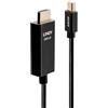 LINDY 40923 - Cavo adattatore mini DisplayPort attivo a HDMI con HDR, 3 m