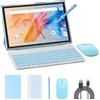 NOVOJOY 2 in 1 Tablet da 10 Pollici con Sistema Operativo Android 14, Tablet con Tastiera, Mouse, Custodia, Stilo, 64GB ROM+8GB RAM, Fotocamera Doppia 2MP+8MP, Processore Quad Core, Batteria da