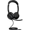 Jabra Evolve2 50 Cuffie Stereo cablate con Jabra Air Comfort, USB-C, Ottimizzato per Microsoft Teams, Stereo, Evolve2 50