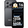 Blackview WAVE 7C Smartphone Offerta Android 16, 32MP+13MP 6.56, 16GB+64GB/2TB TF Cellulari, Telefono Cellulare Offerta 5000mAh/3.5mm/IP54/WiFi 5G/Face ID/3 Slot Per Carte,3 Anni Garanzia