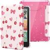 MoKo Custodia per E-Reader 7 12a Gen 2025/2026, Cover Posteriore in TPU Trasparente Morbida e Flessibile con Glitter Light Shell Auto Sonno/Sveglia, Non adatto a BOOX e Kobo, Fiocco con Ciliegie