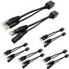 exgoofit 5 coppie di iniettore PoE passivo e splitter Kit con connettore DC 5,5 x 2,1 mm RJ45 Power over Ethernet