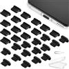 AXFEE 30 Pezzi Tappi Antipolvere, per Tipo C Porta, per Porta di Ricarica Spina Antipolvere con iPhone 14/14 Pro/13/13 PRO/Max/X/XS/XR, con Google Samsung Galaxy XPLORA OnePlus Xiaomi Redmi Motorola