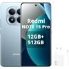 XIAOMI REDMI Note 15 Pro 4G - Smartphone da 12+512GB, batteria da 6500 mAh, fotocamera da 200 MP, schermo AMOLED FHD+ da 6,77 Pollici, Blu Glaciare, caricabatterie da 67W incluso