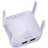 planOvation Ripetitore WiFi Potente Per Casa, Amplificatore Segnale WiFi con 4 Potenti Antenne, Porte LAN, Potenzia la tua copertura Wi-Fi, Compatibile con tutti i modem router wifi, Bianco
