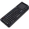 Qudinip Tastiera Touchpad, Tastiera Sottile Portatile Wireless Ricaricabile con Retroilluminazione per PC PS, Segnale Forte a 2,4 GHz Senza Ritardo