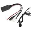 Akozon Cavo per Auto, Cavo 12 V AUX Bluetooth 5.0 Adattatore ABS di Ricambio per Kit Goldwing GL1800 con Microfono Automatico