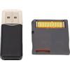 Ejoyous Scheda di Memoria per Videogiochi R4 2025 Scheda Flash Chip ASIC con Lettore di Schede per NDS, NDSL, NDSI, NDSI XL, 2DS, 3DS, 3DS Nuovo 2DS XL (SILVER)