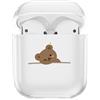 CasurvivePro Custodie per cuffie per AirPods 2 e 1, custodia in TPU trasparente con motivo carino custodia di ricarica per Apple AirPods 2a generazione 1a