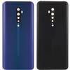 Generico Copri Batteria + biadesivo compatibile con Oppo Reno2 / PCKM00, PCKT00 Vetro Posteriore Back Cover Retro Scocca adesivo (Blu)