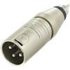 Neutrik NA2MPMM, XLR- Adapter, Plug Adapter, Suitable for Audio and Music Devices
