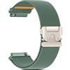 RUIMAYA Cinturino per Orologio in Nylon 20mm Compatibile con Garmin Vivoactive 6/5/3/Forerunner 55/245/645 Music, Cinturino Elastico Intrecciato per Orologio per Galaxy Watch 7/6/5, Verde