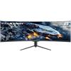TITAN ARMY 49 Monitor Gaming Curvo, 144Hz, DFHD 3840 x 1080, UltraWide 1800R VA PC Monitor, 32:9, HDR400, G-Sync & FreeSync, 99% sRGB, Altavoz, Type-C 65W, HDMI, DP, RJ45, C49SHC