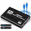 TOAKA Scheda di acquisizione HDMI USB 3.0 1080P 60FPS, scheda di acquisizione video per streaming di giochi, compatibile con PS5 PS4 Xbox Switch Camera PC