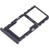 Generico Ricambio Vassoio Alloggio Compatibile con TCL 405 406 408 T506D T506K T507D T507U T507A Carrello SUPPORTO adattatore SLOT PORTA CARD carrello per SCHEDA SIM + vano Memoria Micro Sd (Nero)