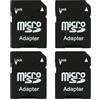Supecesorio Adattatore per memory stick per PSP, 4 pezzi Adattatore per scheda SD per Schede Micro SD, Micro SD Card per Playstation portatile, fotocamera, Handycam, Scheda di Memoria per Tablet Mobile Nero