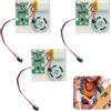Calenxy Modulo audio USB riproducibile MP3 con altoparlante, 3 moduli di registrazione vocale, modulo vocale Recordable con batteria ricaricabile e cavo per carte fai da te, giocattoli, regali