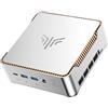 NiPoGi Pinova P2 Mini PC AMD Ryzen 3300U W-11 Pro(Defeat N97/N150,fino a 3,5GHz),16GB DDR4 256GB SSD Mini Computer,4K@60Hz Triple Display HDMI+Type-C+DP,Wi-Fi 5/BT 4.2/LAN,Micro PC per Ufficio/Casa