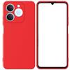 Generico Custodia Compatibile con Realme Note 70T 4G RMX5313 Realme Note 70 4G Narzo 80 Lite 4G COVER case soft GEL SILICONE protezione ANTIURTO flessibile SLIM matte MORBIDA TPU (Rosso)